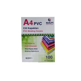 Mapi 160 Mikron Beyaz A4 100'lü Pvc Cilt Kapağı