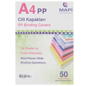 Mapi 350 mic A4 Siyah Beyaz 100'lü Pvc Kapak