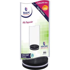 Mapi Dalgalı Dikey 100x200 mm Menü Stand