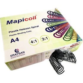 Mapi Mapicoil 3:1 22 mm Siyah 50 Adet Plastik Helezon Spiral