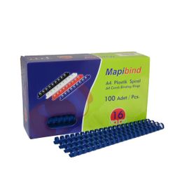 Mapibind 16 mm Lacivert 100'lü Plastik Spiral