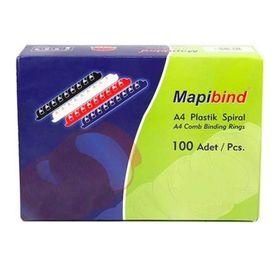 Mapibind 18 mm Beyaz 100'lü Plastik Spiral
