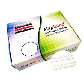 Mapibind 20 mm Şeffaf 100 Adet Plastik Spiral