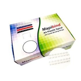 Mapibind 20 mm Şeffaf 100 Adet Plastik Spiral