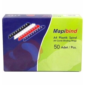 Mapibind 201 45 00 380-450 Sayfa 50'li 45 mm Beyaz Plastik Spiral