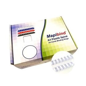 Mapibind 22 mm Beyaz 100 Adet Plastik Spiral