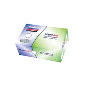 Mapibind 22 mm Kırmızı 50 Adet Plastik Spiral