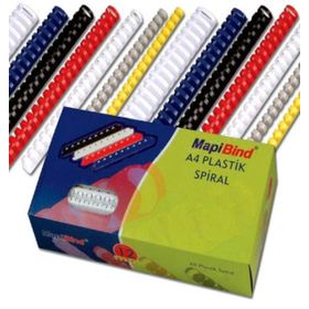 Mapibind 25 mm Beyaz 50'li Plastik Spiral