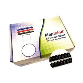 Mapibind 25 mm Siyah 50 Adet Plastik Spiral