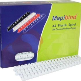 Mapibind 28 mm Beyaz 50 Adet Plastik Spiral