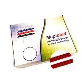 Mapibind 32 mm Kırmızı 50 Adet Plastik Spiral
