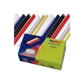 Mapibind 38 mm Beyaz 50 Adet Plastık Spiral
