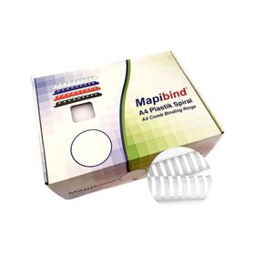 Mapibind 38 mm Beyaz 50 Adet Plastık Spiral