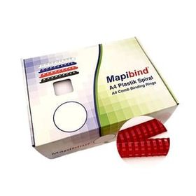 Mapibind 38 mm Kırmızı 50 Adet Plastik Spiral