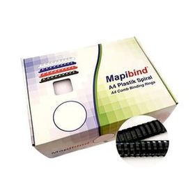 Mapibind 38 mm Siyah 50 Adet Plastik Spiral