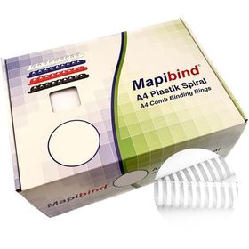 Mapibind 45 mm Beyaz 50 Adet Plastik Spiral