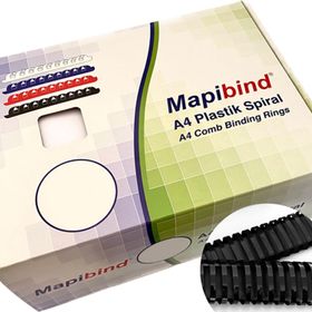 Mapibind 45 mm Siyah 50 Adet Plastik Spiral