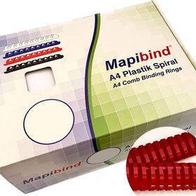 Mapibind 50 mm Kırmızı 50 Adet Plastik Spiral