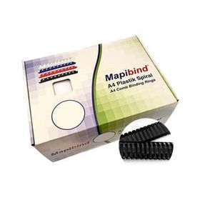 Mapibind 50 mm Siyah 50 Adet Plastik Spiral