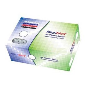 Mapibind 51 mm Beyaz 50 Adet Plastik Spiral
