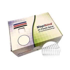 Mapibind 51 mm Beyaz 50 Adet Plastik Spiral