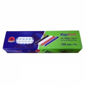 Mapibind 6 mm Beyaz 100'lü Plastik Spiral