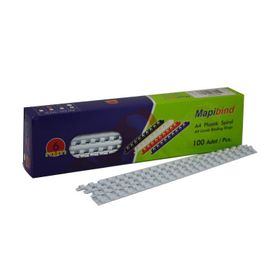 Mapibind 6 mm Beyaz 100'lü Plastik Spiral