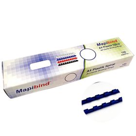 Mapibind 6 mm Lacivert 100 Adet Plastik Spiral