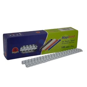 Mapibind 8 mm Beyaz 100'lü Plastik Spiral