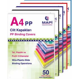 Mapibind A4 50'li 450 M Siyah Kapak
