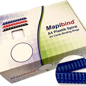 Mapibind Lacivert 50 Adet 50 mm Plastik Spiral