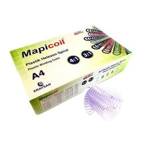 Mapicoil 4:1 10 mm Şeffaf 100 Adet 48 Lop Plastik Helezon Spiral