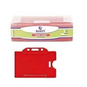 Mapikart YAT.910-12-03-50 Kırmızı 50'li Yaka Kartı Kabı