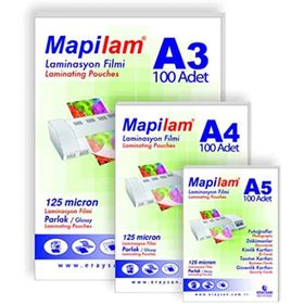 Mapilam 125 Micron Parlak 78x102 mm Laminasyon Filmi