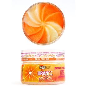Mara 300 gr Orange Candy Değerli Yağlar İçeren Portakal Şekeri Vücut Peeling