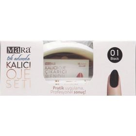Mara Black No:01 Kalıcı Oje Seti