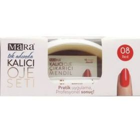 Mara Red 08 Kalıcı Oje Seti