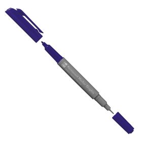 Marabu 1.0 mm-0.5 mm 055 Dark Ultramarine Graphix Permanent Marker Çift Uçlu Kalem