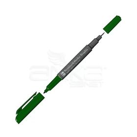 Marabu 1.0 mm-0.5 mm 068 Dark Green Graphix Permanent Marker Çift Uçlu Kalem
