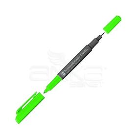 Marabu 1.0 mm-0.5 mm 154 Lime Graphix Permanent Marker Çift Uçlu Kalem