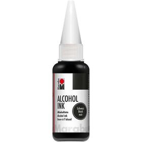 Marabu 20 ml Black Alcohol Akrilik Mürekkep