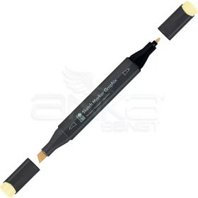 Marabu 243321 218 Pastel Yellow Graphix Sketch Marker Çift Uçlu Kalem