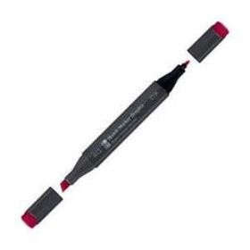 Marabu 243326 912 Alizarin Red Graphix Sketch Marker Çift Uçlu Kalem