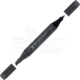 Marabu 243343 988 Warm Grey Deep Graphix Sketch Marker Çift Uçlu Kalem