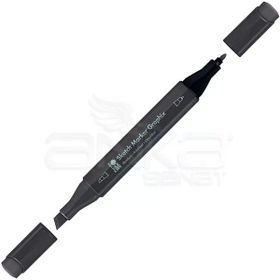 Marabu 243343 988 Warm Grey Deep Graphix Sketch Marker Çift Uçlu Kalem