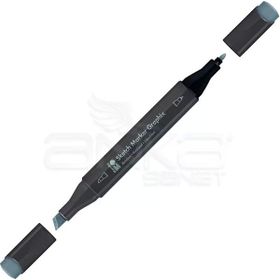 Marabu 243346 986 Cool Grey Deep Graphix Sketch Marker Çift Uçlu Kalem