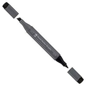 Marabu 243347 974 Carbon Black Graphix Sketch Marker Çift Uçlu Kalem