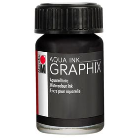 Marabu 39073 Aqua Ink 15 ml Black