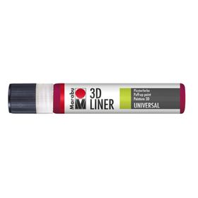 Marabu 3D Liner 25 ml Ruby Red Kumaş Boyası
