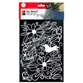 Marabu Art A4 Blooming Garden Stencil